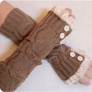 Knit arm warmers